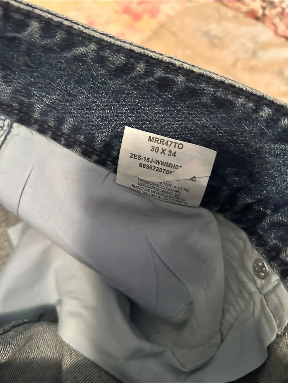 Rock 47  by Wrangler Light Blue Straight-Leg Jeans 30x34
